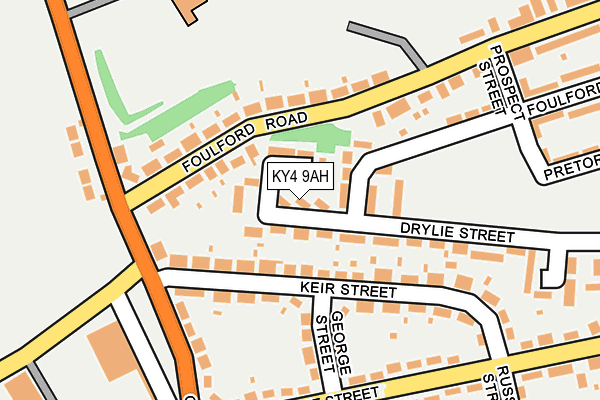 KY4 9AH map - OS OpenMap – Local (Ordnance Survey)