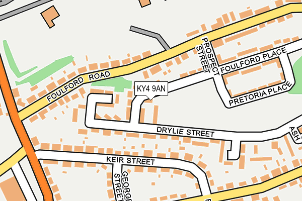 KY4 9AN map - OS OpenMap – Local (Ordnance Survey)