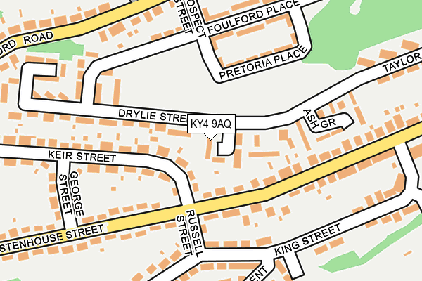 KY4 9AQ map - OS OpenMap – Local (Ordnance Survey)