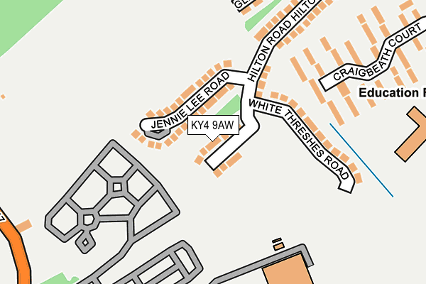 KY4 9AW map - OS OpenMap – Local (Ordnance Survey)