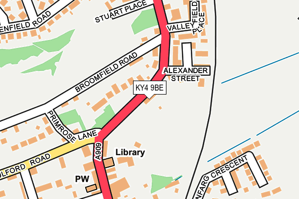 KY4 9BE map - OS OpenMap – Local (Ordnance Survey)