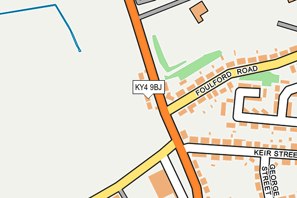 KY4 9BJ map - OS OpenMap – Local (Ordnance Survey)