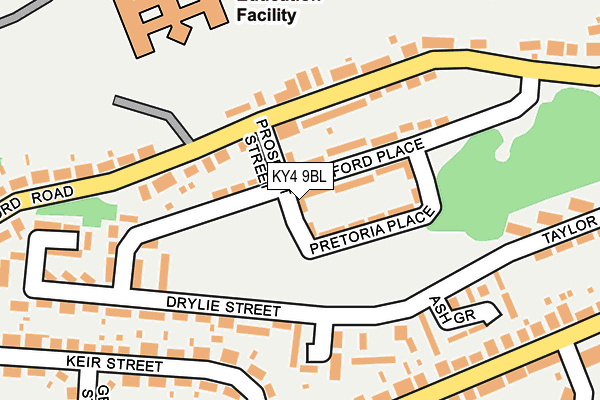 KY4 9BL map - OS OpenMap – Local (Ordnance Survey)