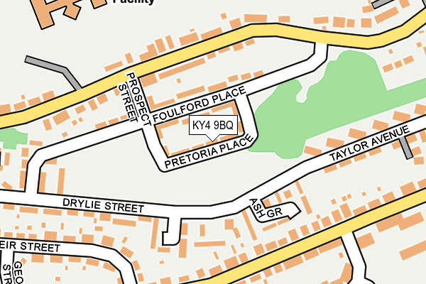 KY4 9BQ map - OS OpenMap – Local (Ordnance Survey)