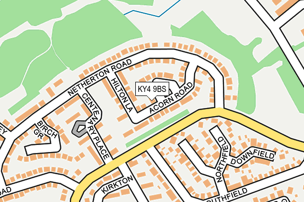 KY4 9BS map - OS OpenMap – Local (Ordnance Survey)