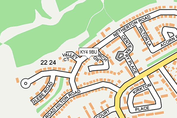 KY4 9BU map - OS OpenMap – Local (Ordnance Survey)