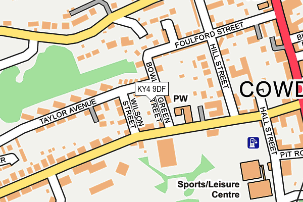 KY4 9DF map - OS OpenMap – Local (Ordnance Survey)