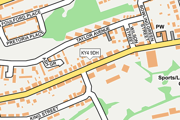 KY4 9DH map - OS OpenMap – Local (Ordnance Survey)