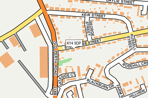 KY4 9DP map - OS OpenMap – Local (Ordnance Survey)