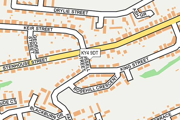 KY4 9DT map - OS OpenMap – Local (Ordnance Survey)