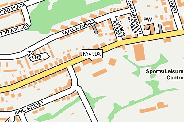 KY4 9DX map - OS OpenMap – Local (Ordnance Survey)