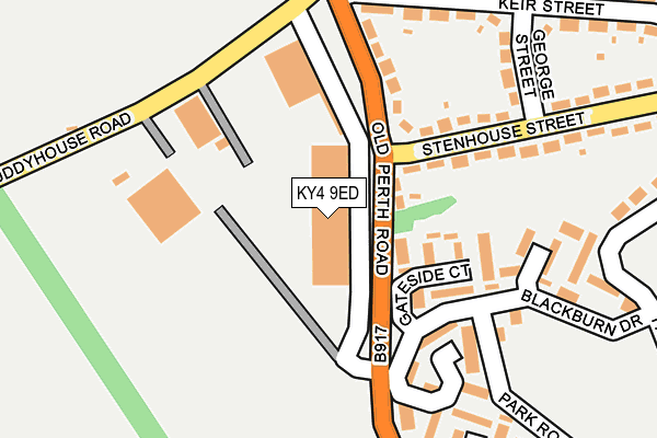KY4 9ED map - OS OpenMap – Local (Ordnance Survey)