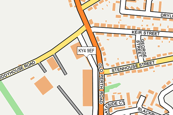 KY4 9EF map - OS OpenMap – Local (Ordnance Survey)