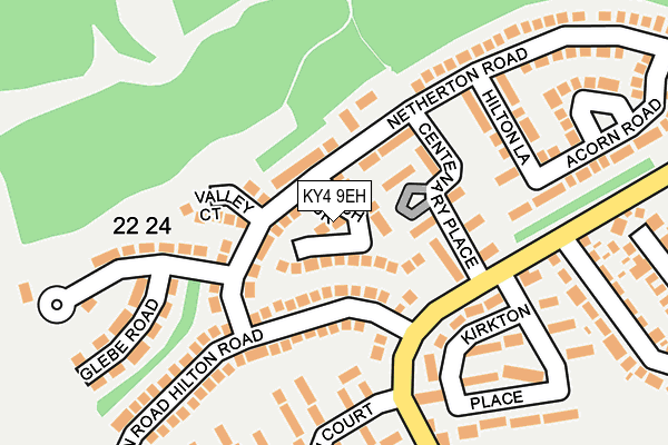 KY4 9EH map - OS OpenMap – Local (Ordnance Survey)