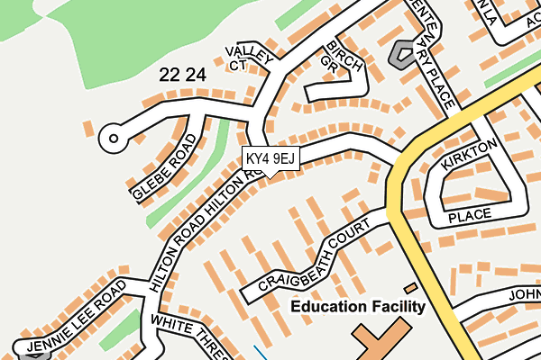 KY4 9EJ map - OS OpenMap – Local (Ordnance Survey)