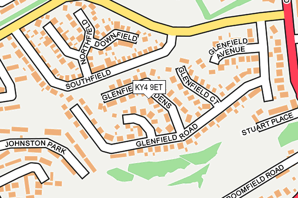 KY4 9ET map - OS OpenMap – Local (Ordnance Survey)