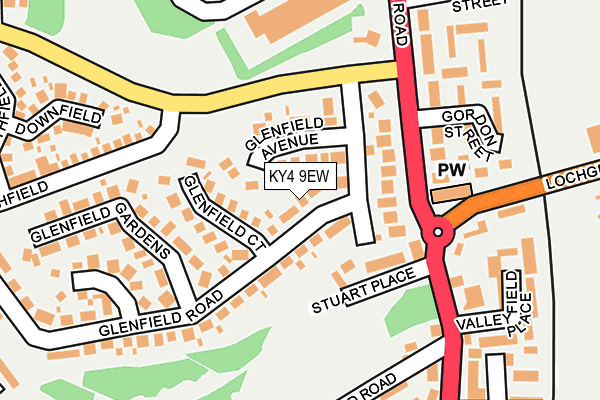 KY4 9EW map - OS OpenMap – Local (Ordnance Survey)
