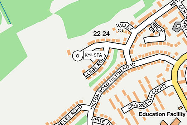 KY4 9FA map - OS OpenMap – Local (Ordnance Survey)