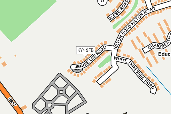 KY4 9FB map - OS OpenMap – Local (Ordnance Survey)