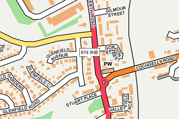 KY4 9HB map - OS OpenMap – Local (Ordnance Survey)
