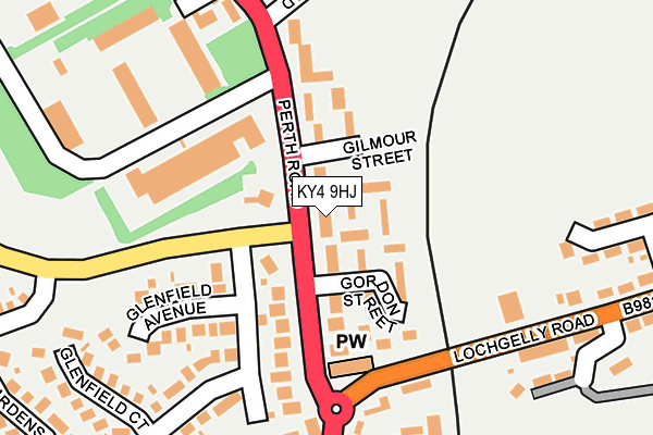 KY4 9HJ map - OS OpenMap – Local (Ordnance Survey)
