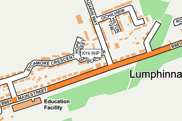 KY4 9HP map - OS OpenMap – Local (Ordnance Survey)