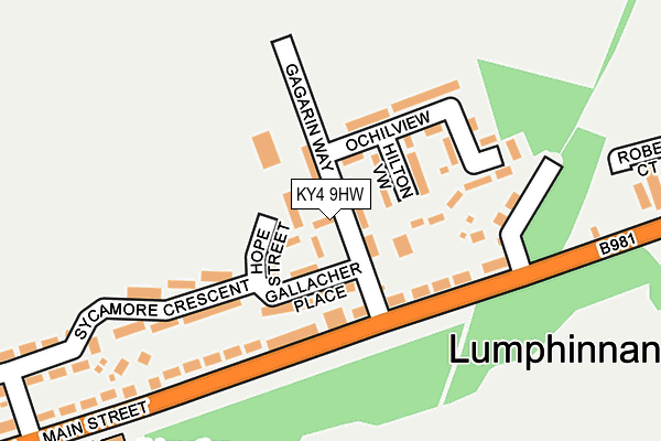 KY4 9HW map - OS OpenMap – Local (Ordnance Survey)