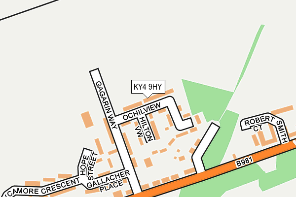 KY4 9HY map - OS OpenMap – Local (Ordnance Survey)