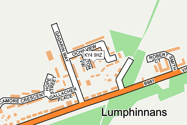 KY4 9HZ map - OS OpenMap – Local (Ordnance Survey)