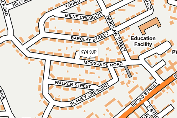 KY4 9JP map - OS OpenMap – Local (Ordnance Survey)