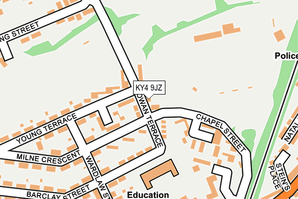 KY4 9JZ map - OS OpenMap – Local (Ordnance Survey)