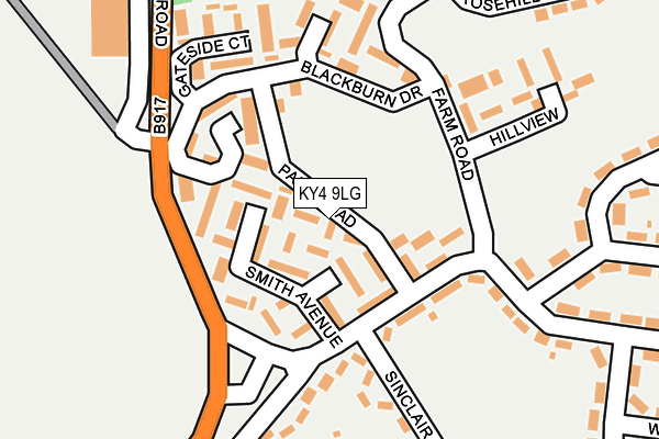 KY4 9LG map - OS OpenMap – Local (Ordnance Survey)