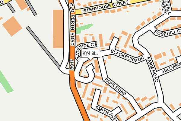 KY4 9LJ map - OS OpenMap – Local (Ordnance Survey)
