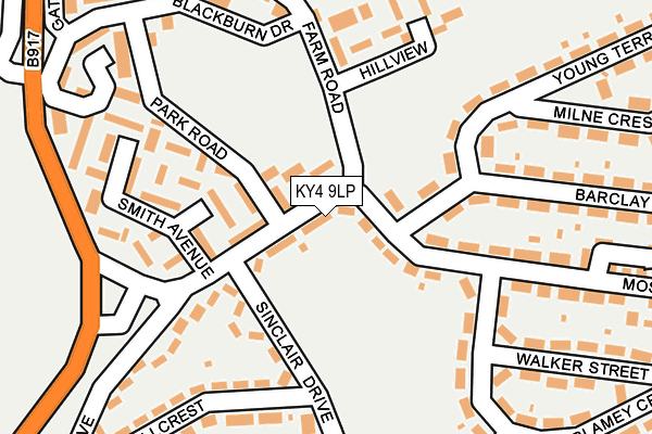 KY4 9LP map - OS OpenMap – Local (Ordnance Survey)