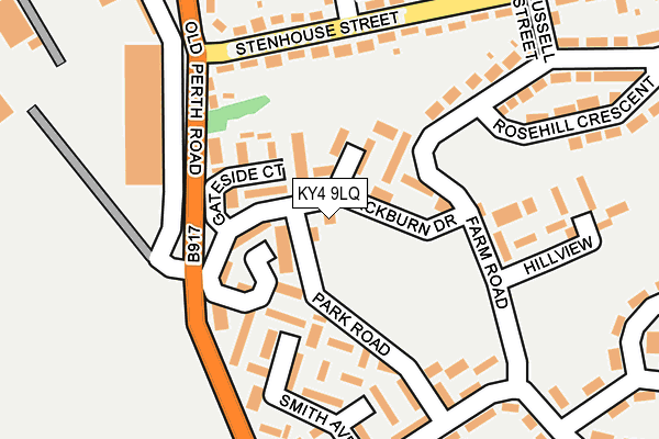 KY4 9LQ map - OS OpenMap – Local (Ordnance Survey)