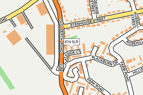 KY4 9LR map - OS OpenMap – Local (Ordnance Survey)