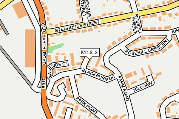 KY4 9LS map - OS OpenMap – Local (Ordnance Survey)