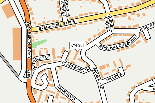 KY4 9LT map - OS OpenMap – Local (Ordnance Survey)