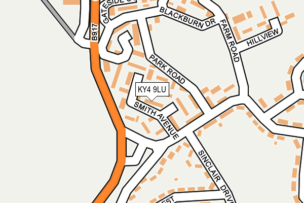 KY4 9LU map - OS OpenMap – Local (Ordnance Survey)