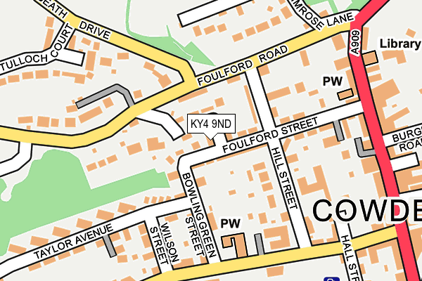KY4 9ND map - OS OpenMap – Local (Ordnance Survey)