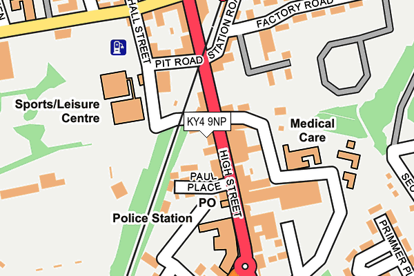 KY4 9NP map - OS OpenMap – Local (Ordnance Survey)