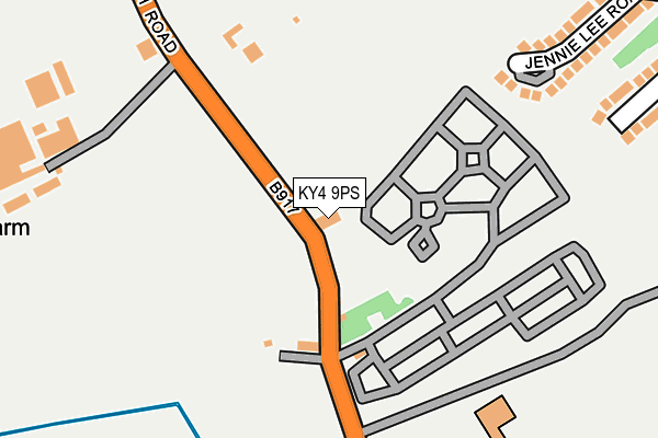 KY4 9PS map - OS OpenMap – Local (Ordnance Survey)