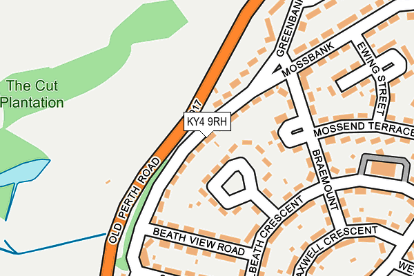 KY4 9RH map - OS OpenMap – Local (Ordnance Survey)