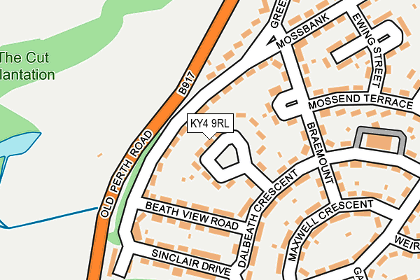 KY4 9RL map - OS OpenMap – Local (Ordnance Survey)