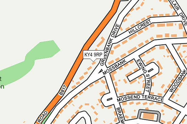 KY4 9RP map - OS OpenMap – Local (Ordnance Survey)
