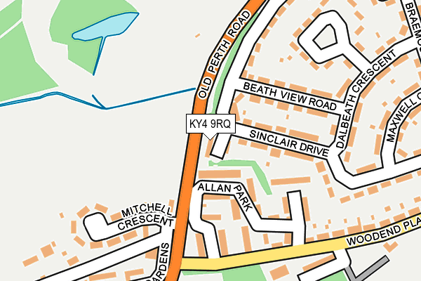 KY4 9RQ map - OS OpenMap – Local (Ordnance Survey)