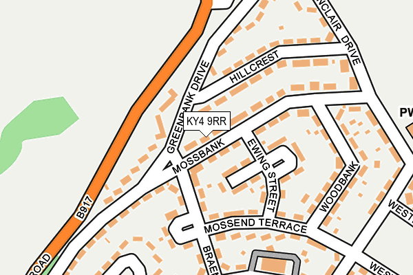 KY4 9RR map - OS OpenMap – Local (Ordnance Survey)