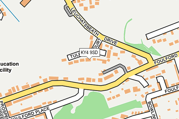 KY4 9SD map - OS OpenMap – Local (Ordnance Survey)