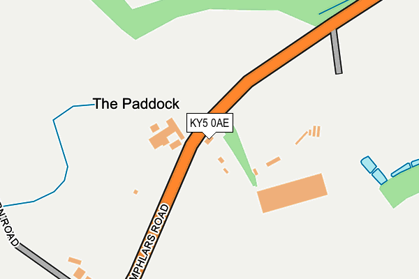 KY5 0AE map - OS OpenMap – Local (Ordnance Survey)