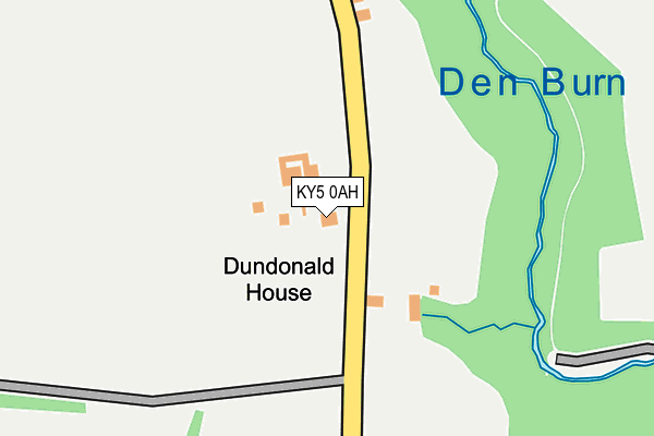 KY5 0AH map - OS OpenMap – Local (Ordnance Survey)